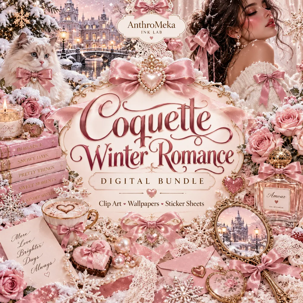 Coquette Winter Romance artwork concept