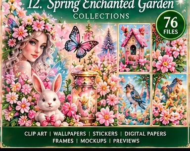 Spring Enchanted Garden artwork concept
